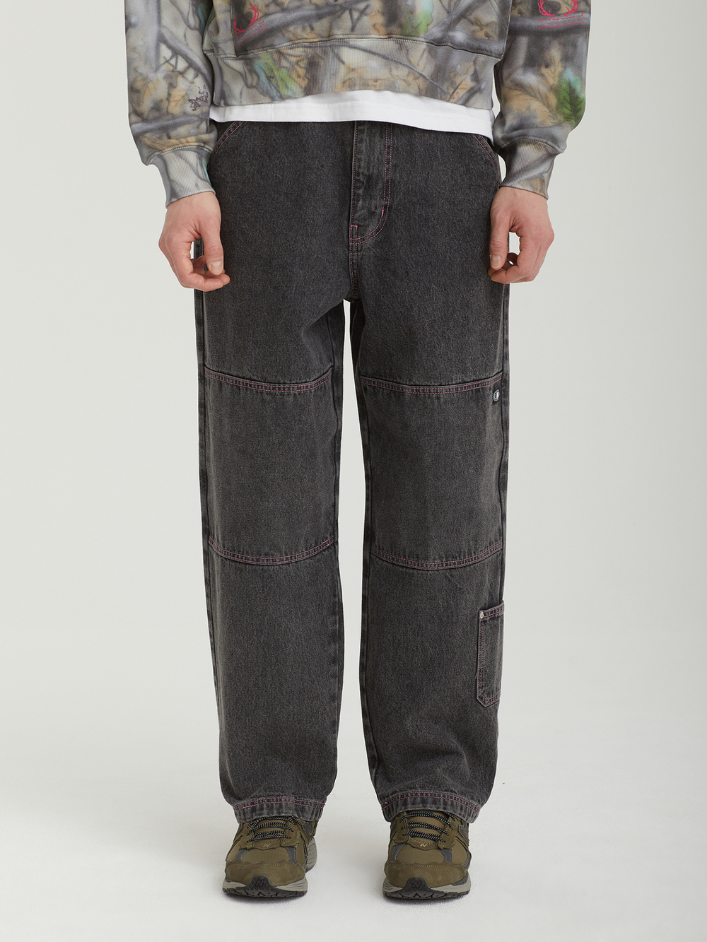 Мужские Джинсы Cntrst St Double Knee Denim