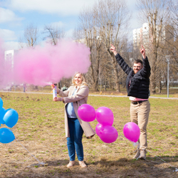 Спрей краска "Холи для Гендер Пати", розовый цвет