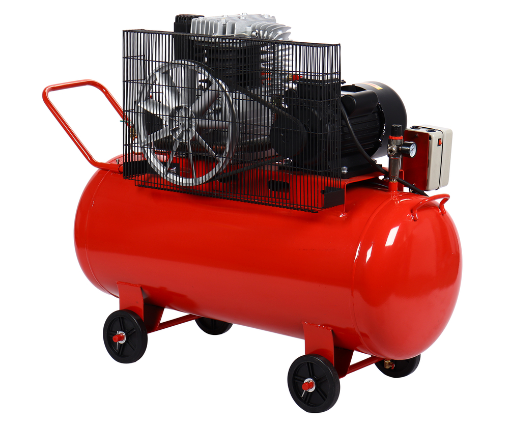 Компрессор поршневой ременной 220В 500л/мин. ресивер-200л одноступенчатый GTE