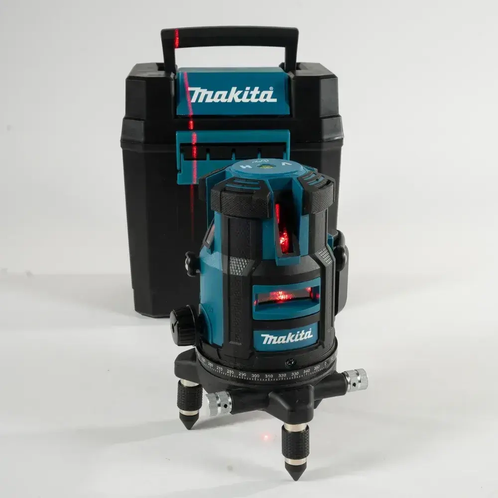 Makita, лазерный уровень, 360, красный луч, 5 линий