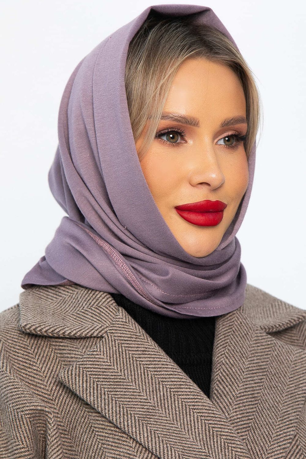 Косынка с отворотом (лиловая) КО20-23М LT Collection