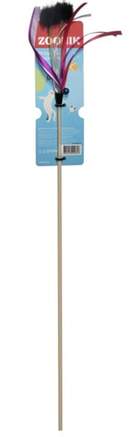 ZOONIK Дразнилка для кошек "Креветка с ленточками", 50 см