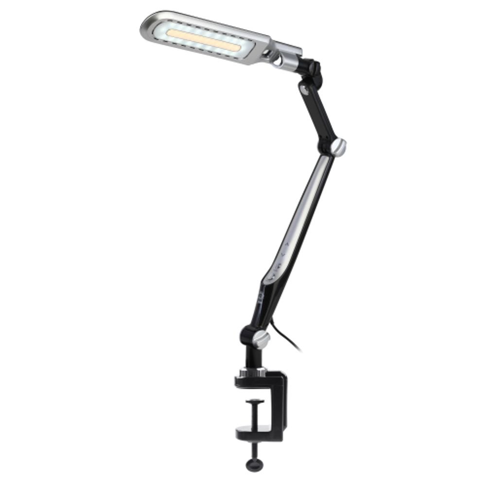 Настольный светильник ЭРА NLED-496-12W-BK светодиодный на струбцине черный