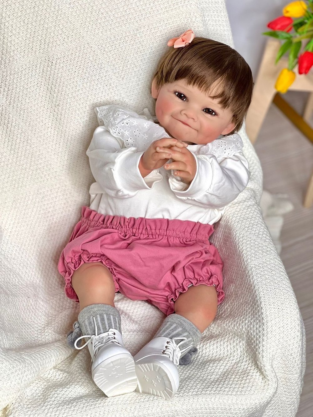 Кукла Реборн мягконабивная 60см (FA-966)