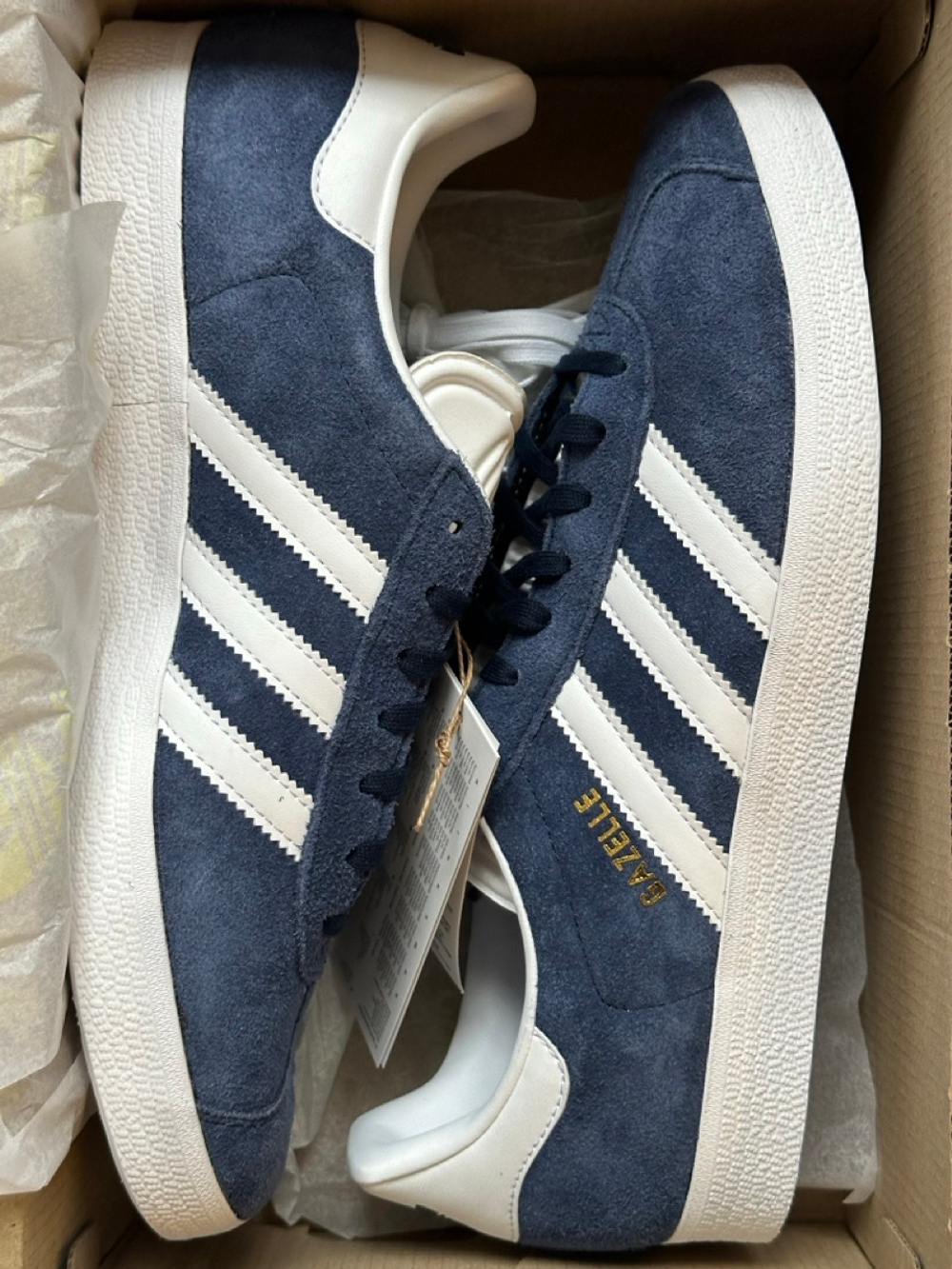 Adidas gazelle grey blue best sale