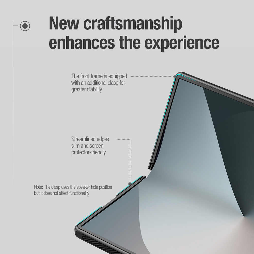 Чехол с поддержкой MagSafe и встроенным держателем для S Pen от Nillkin для Samsung Galaxy Z Fold 6 5G, серия Super Frosted Shield Fold Magnetic Case-Pen Holder Version