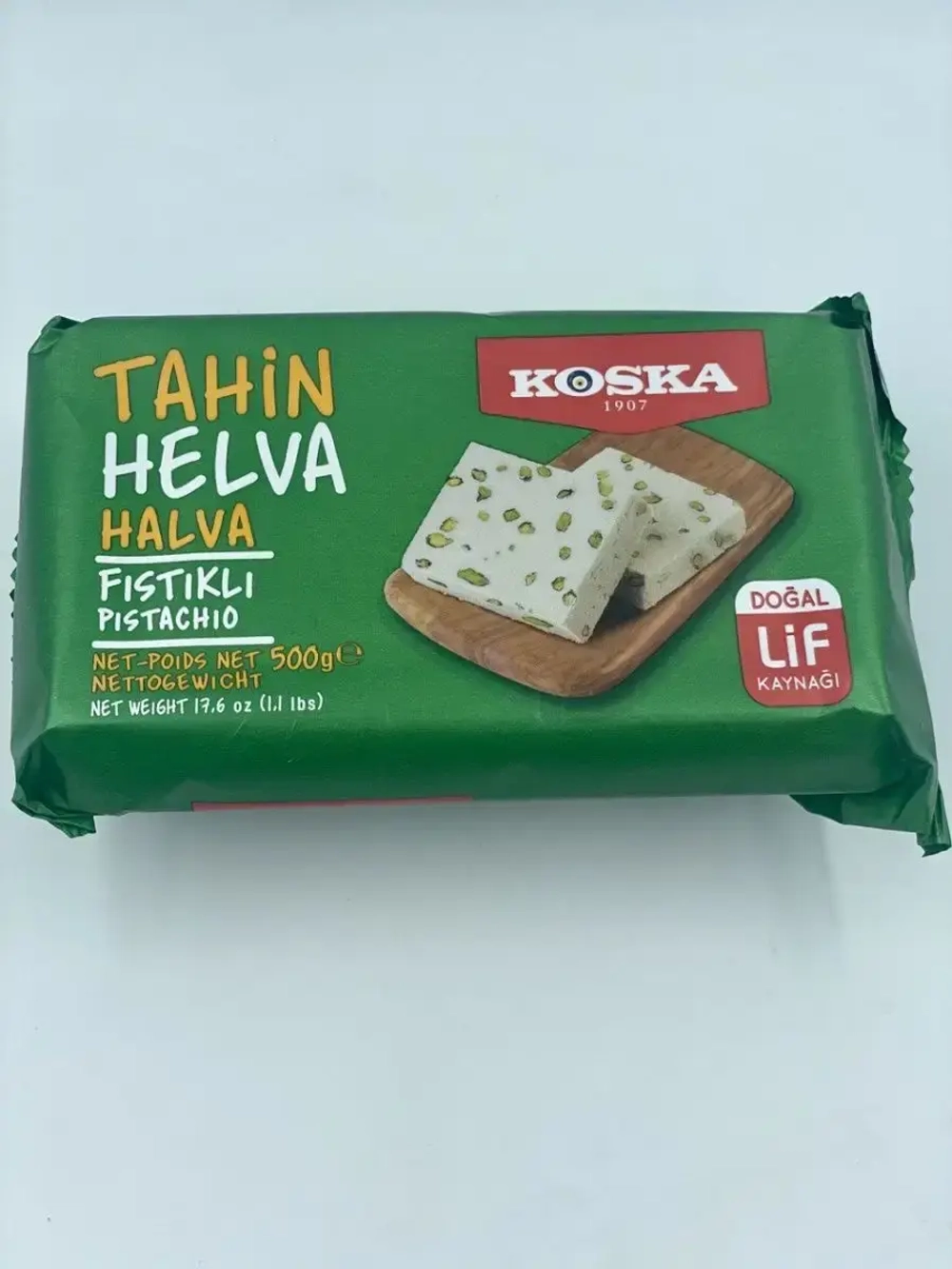 Халва кунжутная с фисташками Kosкa 500гр