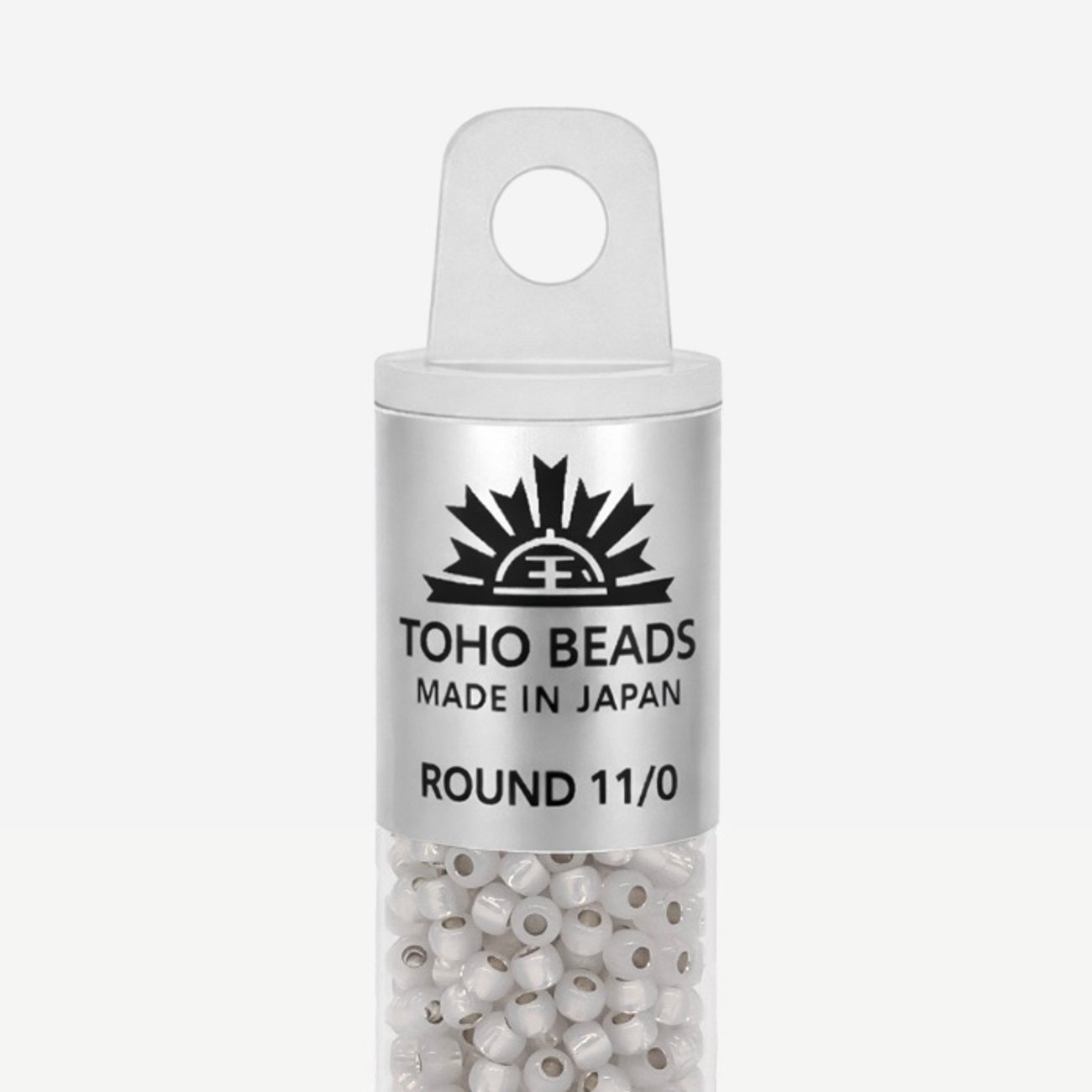 Японский бисер TOHO Round 11/0 (№PF2101), опаловый, непрозрачный глянцевый