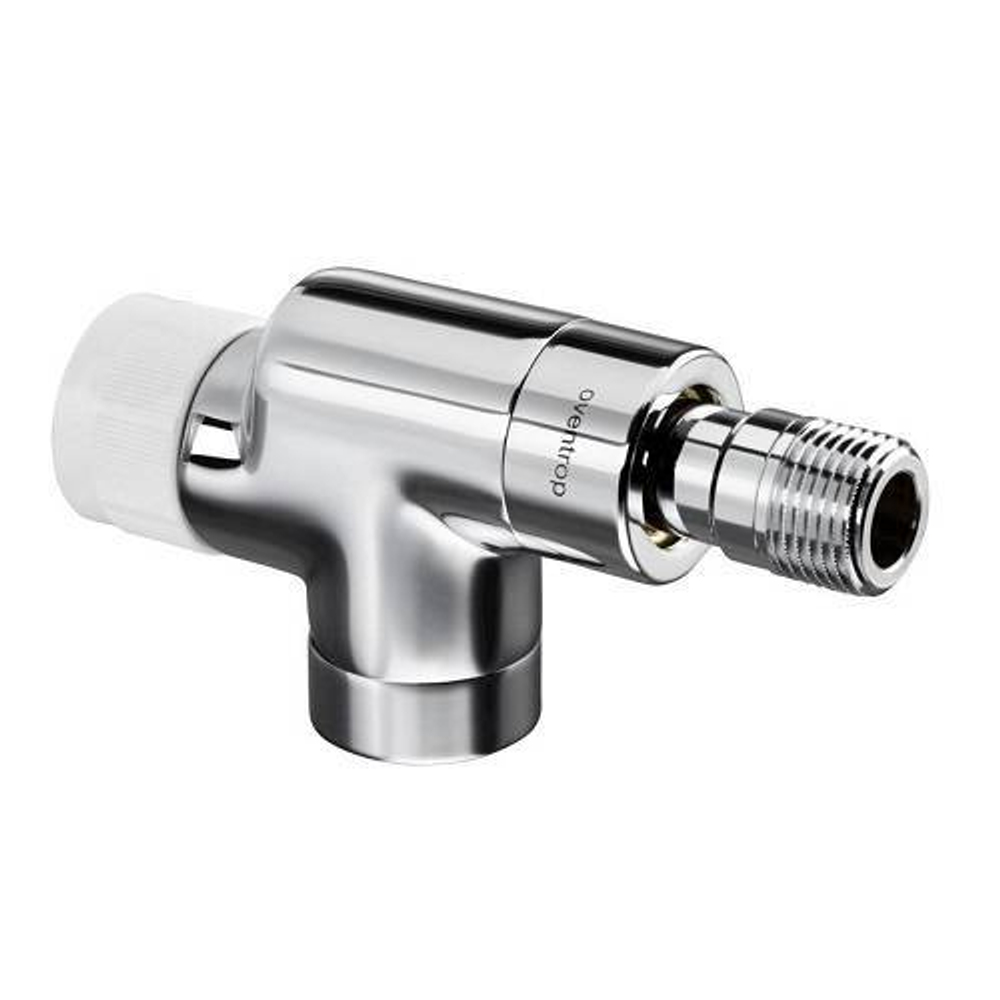 Клапан термостатический осевой Oventrop E - 1/2" (ВР/НР, PN10, Tmax 120°C, цвет хромированный)