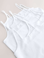 Майка на бретельках для девочки Next AH9-447, 5 шт., Белый