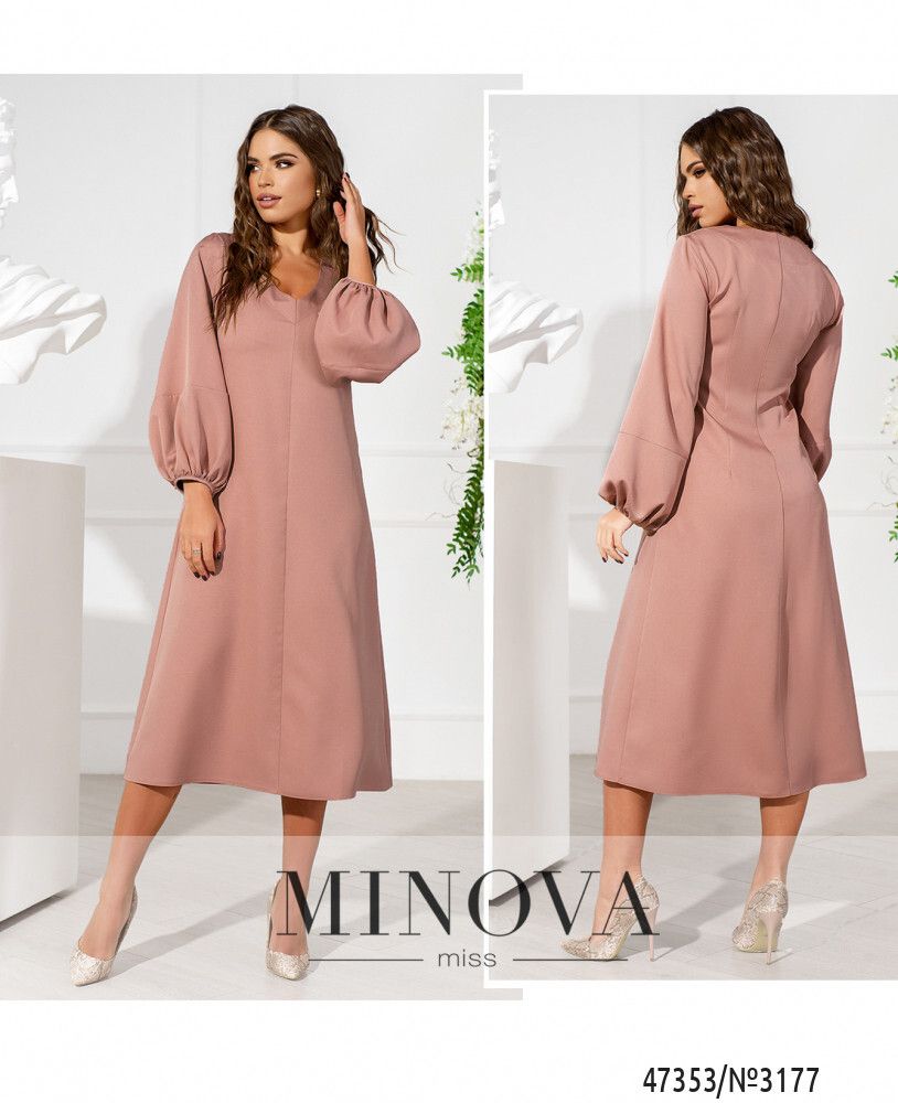 Платье 3177-пудра Minova