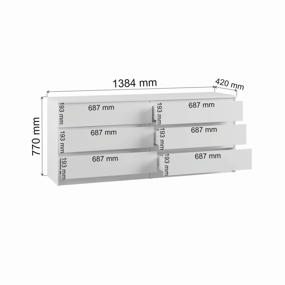 Комод 1384 Мадера