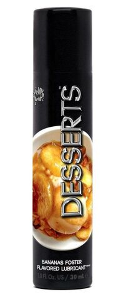 Лубрикант Wet Desserts Bananas Foster с ароматом бананового десерта - 30 мл.