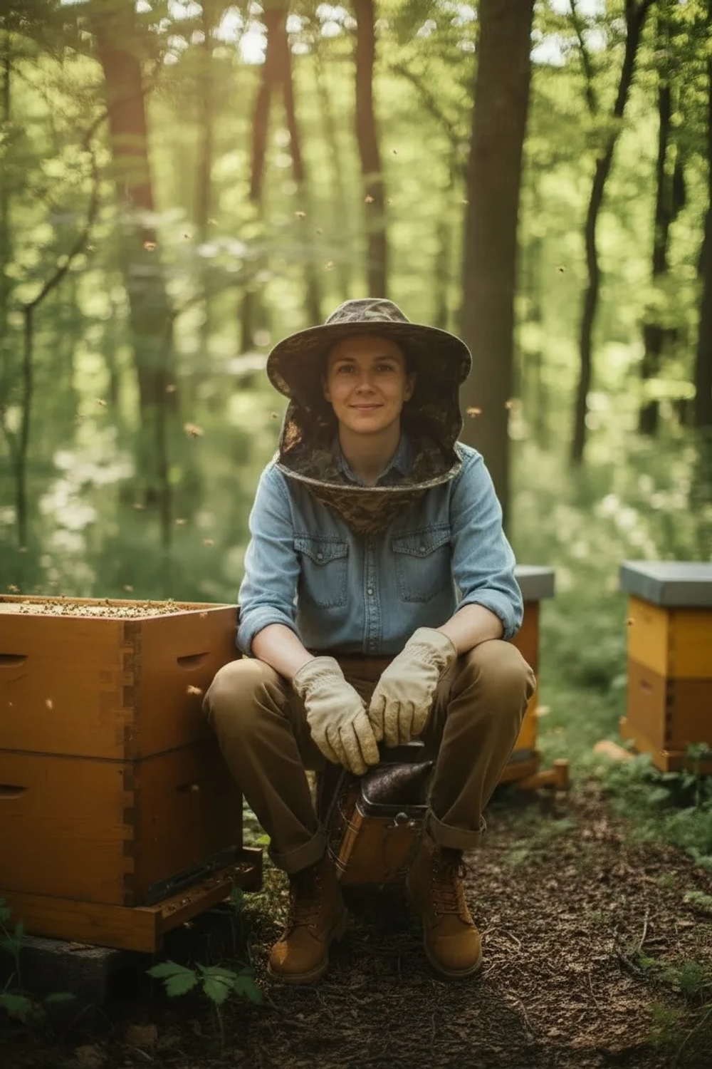 Маска пчеловода (Двунитка Камуфляж)