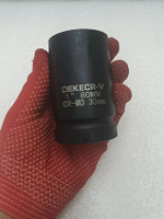 Головка торцевая ударная глубокая 6-гранная 30 мм 1"