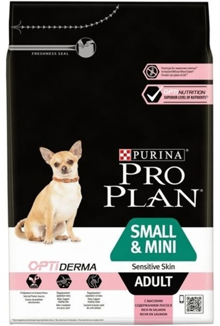 PRO PLAN взрослых собак мелких пород с чувствительной кожей 8*700Г