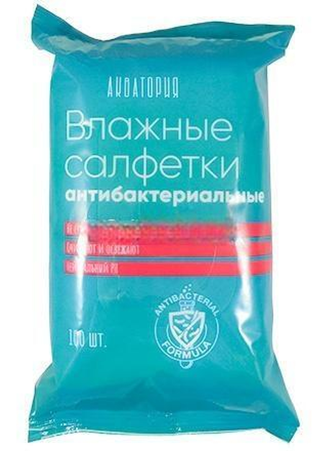 Салфетки влажные(100 шт.) Акватория Антибактериальные (1/21 шт.)