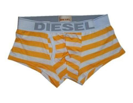 Мужские трусы боксеры Diesel желтые Stripe Boxer