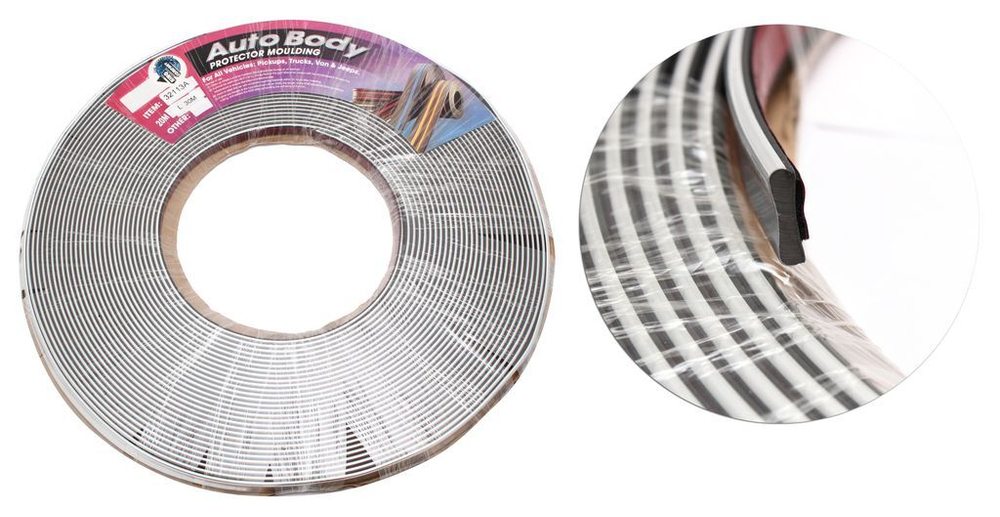 Наклейка-молдинг 609-32113A-30 Chrome (12мм*30м) плоский профиль KING 609-32113A-30