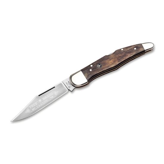 Складной нож Boker 119954 Bone Brown 20-21 c клинком из стали С75, рукоять Кость / Никель