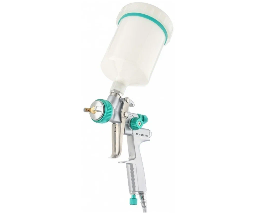 Краскораспылитель AG 901 LVMP профессиональный, гравитационного типа, сопло 1.3 и 1.1 мм Stels 57365