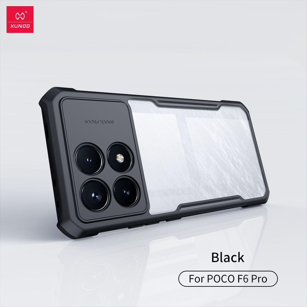 Чехол на Xiaomi Poco F6 Pro противоударный с усиленными углами XUNDD