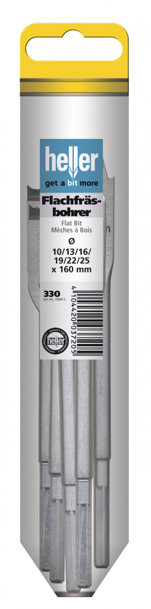 Набор перовых свёрл Heller (10,13,16,19,22,25мм) (6 пр.)
