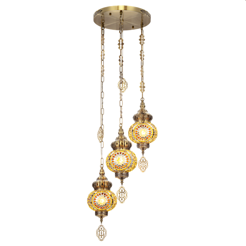 Citilux Каир CL419135 Подвесной светильник Мозаика Янтарь
