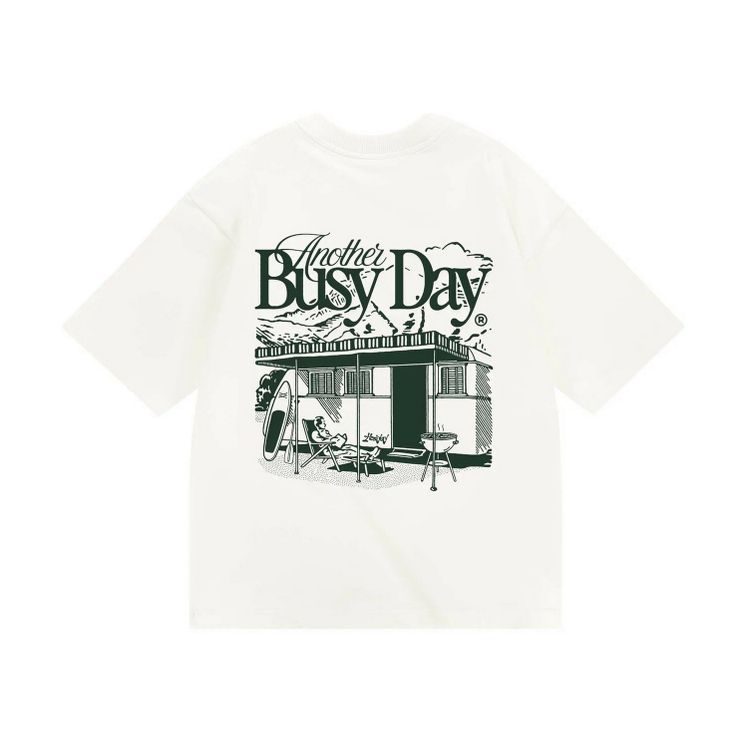 Футболка HAIDED BUSY DAY HW, экрю