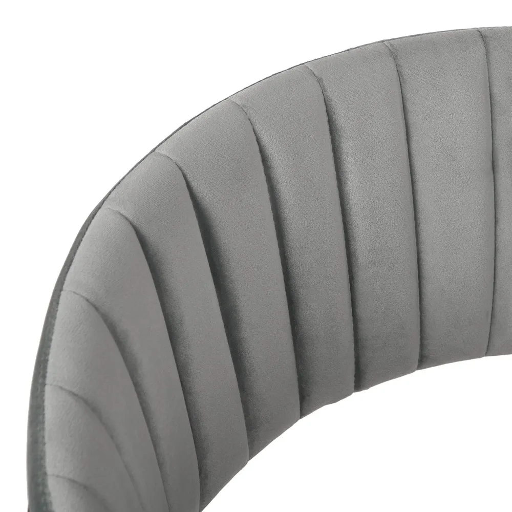 Комплект из 2-х стульев Bradex Home Turin серый, золотые ножки