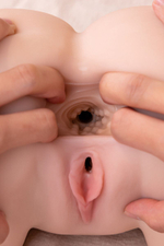 Мастурбатор-полуторс Blythe с функцией вибрации (Цвет: телесный)