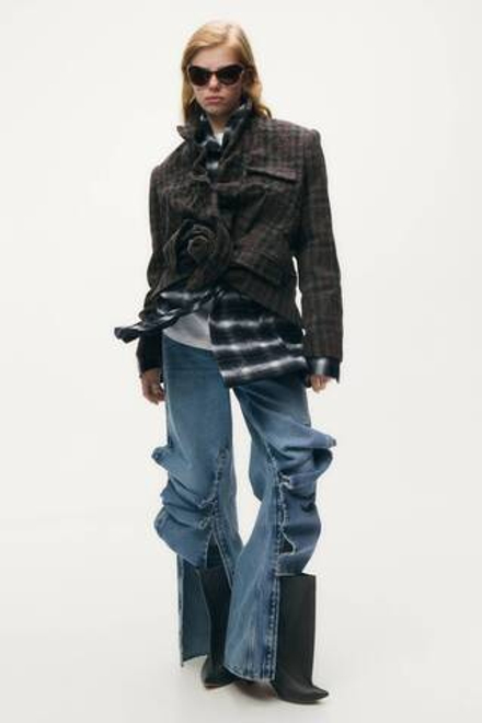 H&M - Glenn Martens Блейзер из смесовой шерсти, темно-коричневый