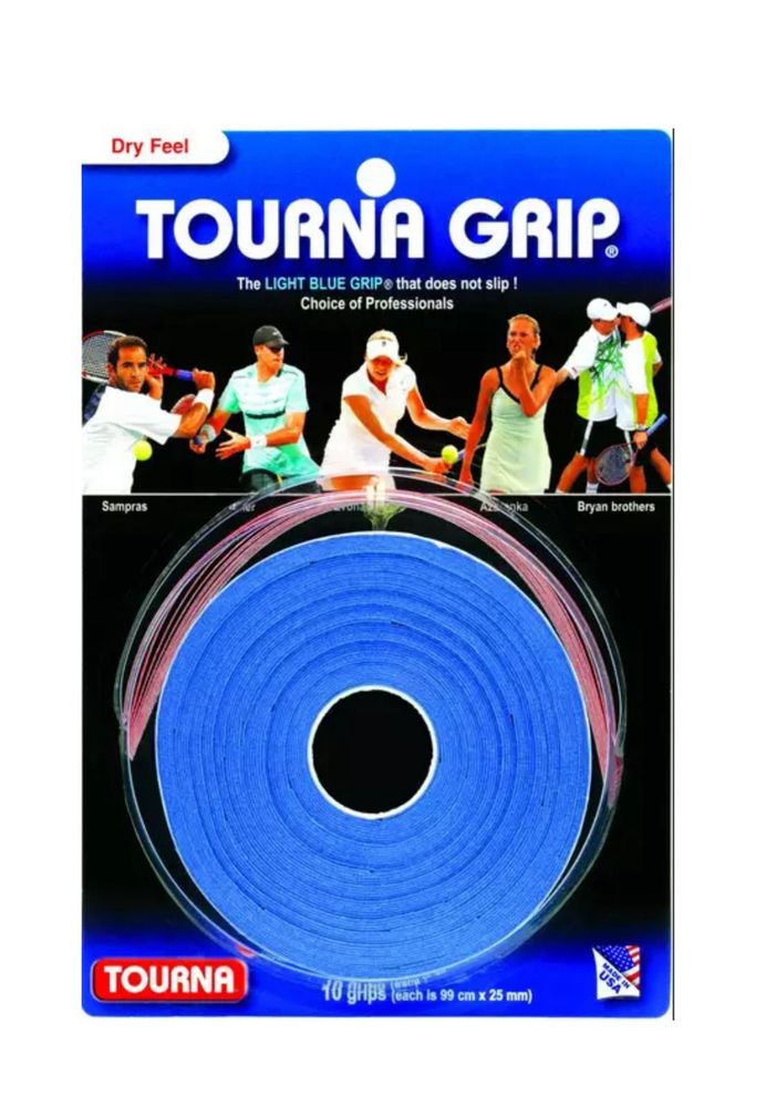Теннисные намотки Tourna Grip Dry Feel 10P - Небесный