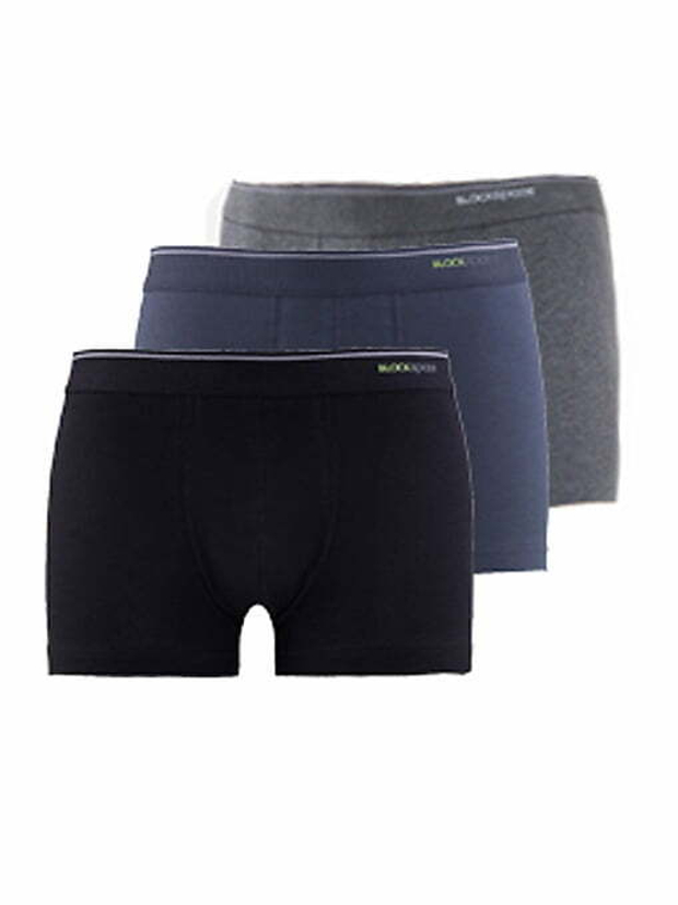 Трусы мужские боксеры Tender Cotton. Набор из 3-х штук черный-антрацит мел.-антрацит