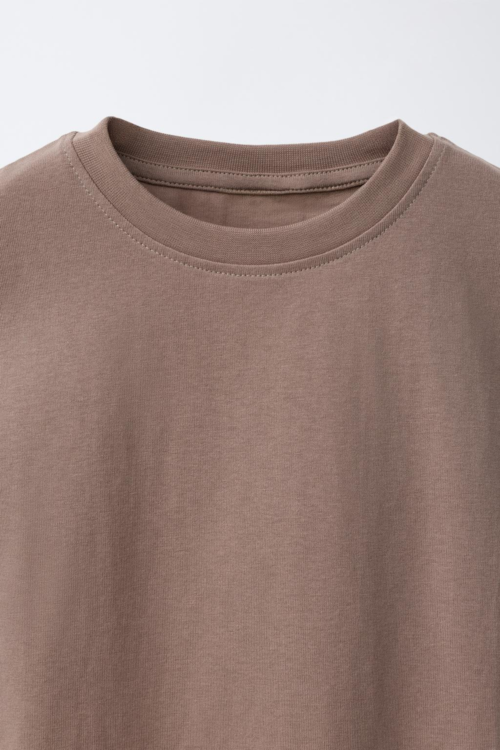 ZARA НАБОР ИЗ ТРЕХ ОДНОТОННЫХ ФУТБОЛОК, СЕРО-СИНИЙ