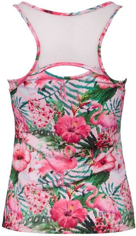 Топ теннисный Lotto Flamiflower Tank + Bra - print