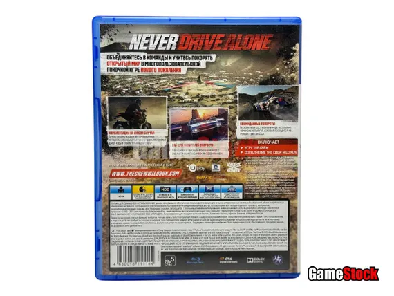 PS4 The Crew Wild Run Edition, игра не работает (Б/У, Полностью на русском языке)