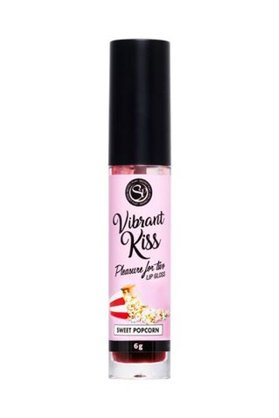 Бальзам для губ Lip Gloss Vibrant Kiss со вкусом попкорна - 6 гр.