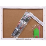 Алмазная мозаика на подрамнике с полным заполнением»МИР ЯРКИХ КРАСОК», тигры, 30*40см