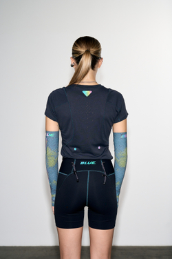 Футболка Blue Monte Frog Breath Trail Running T-Shirt "Distant Mountains In Haze" Women's