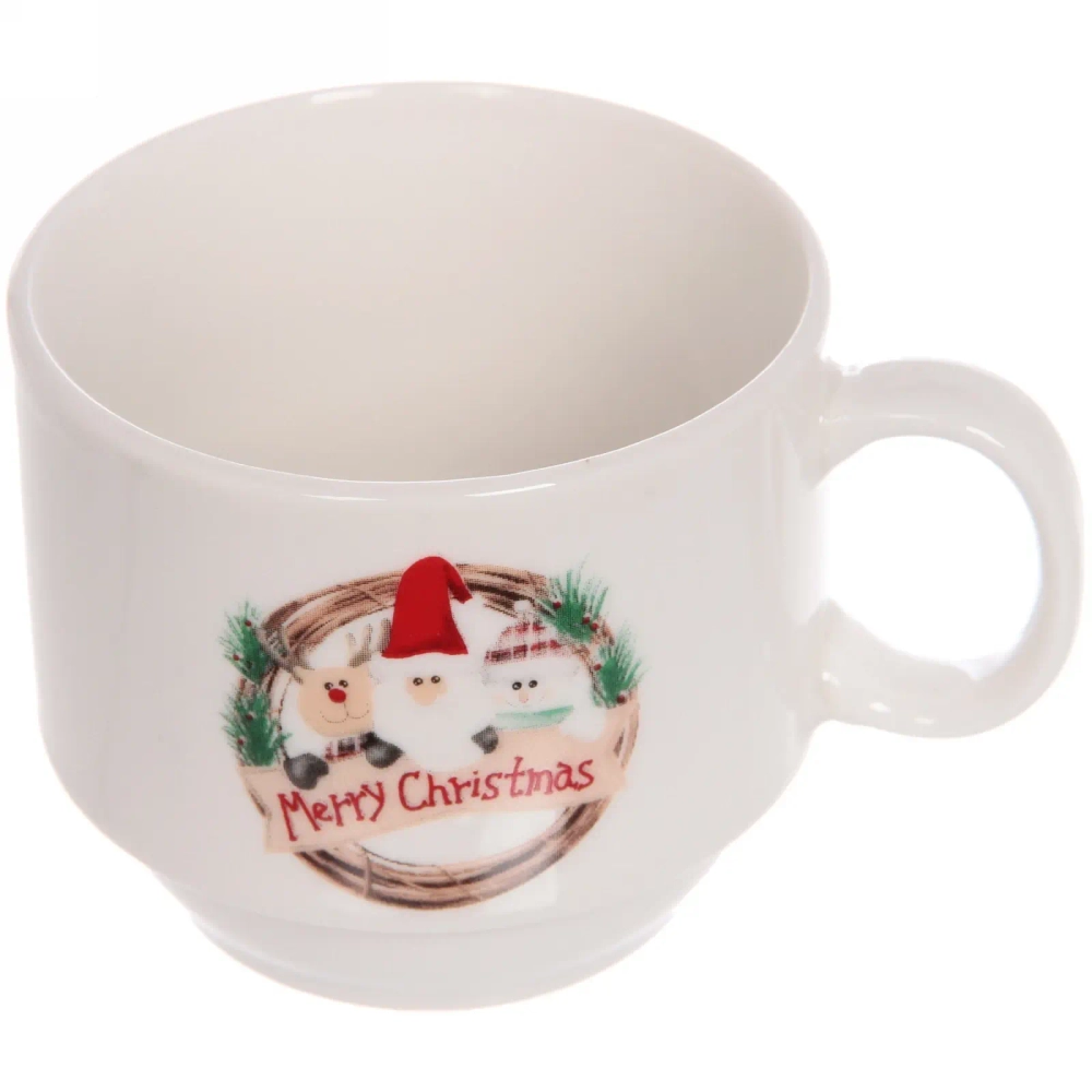 Набор кружек на стойке 200мл «Новогодний микс»