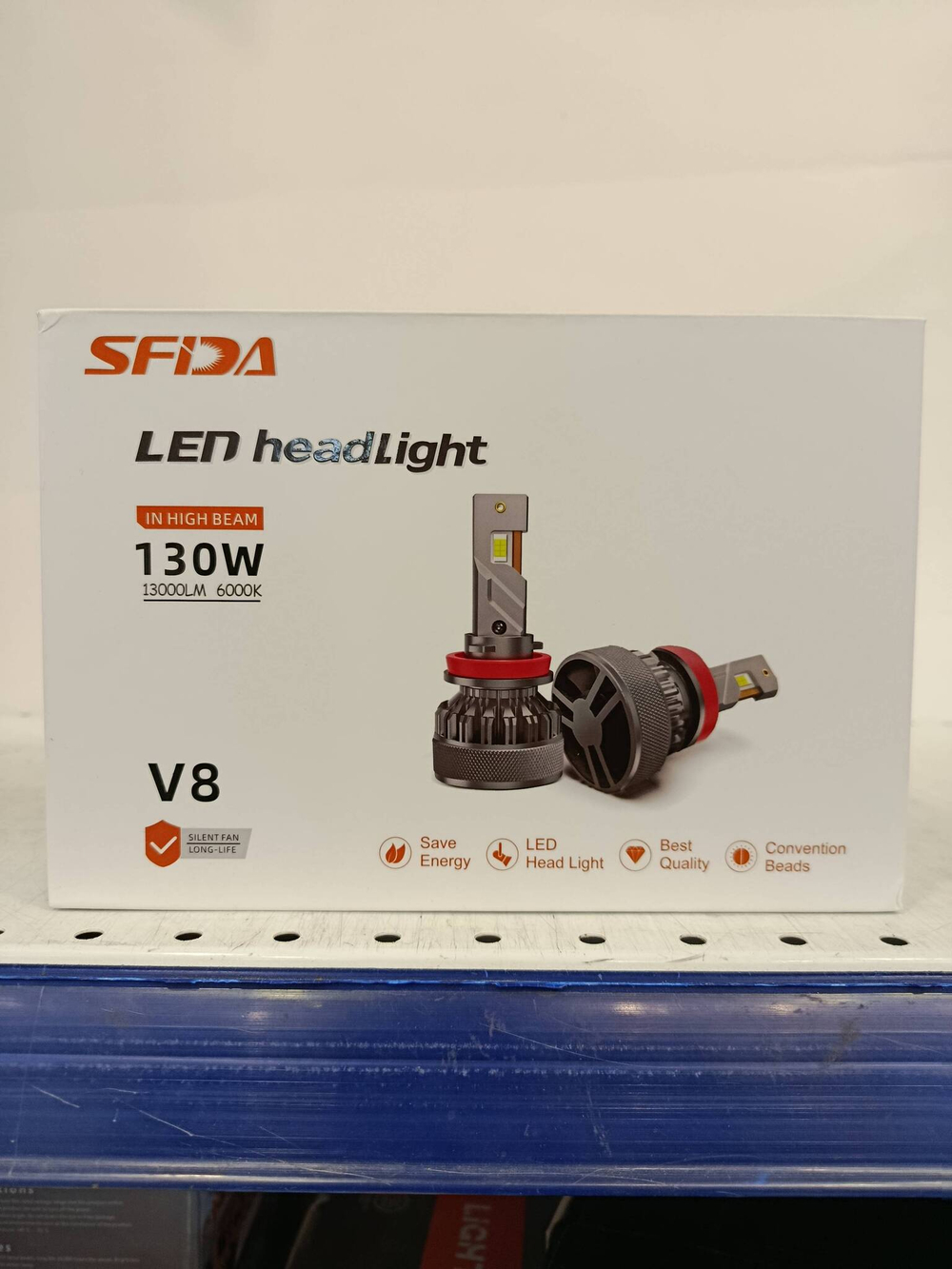 H4 / Светодиодные LED лампы для авто, H4, 12-24 вольта, 75 Вт, Серия V8 (2 шт. / комплект)