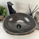Каменная раковина из речного камня RS-05264 (41*33*15) 0861 из натурального камня