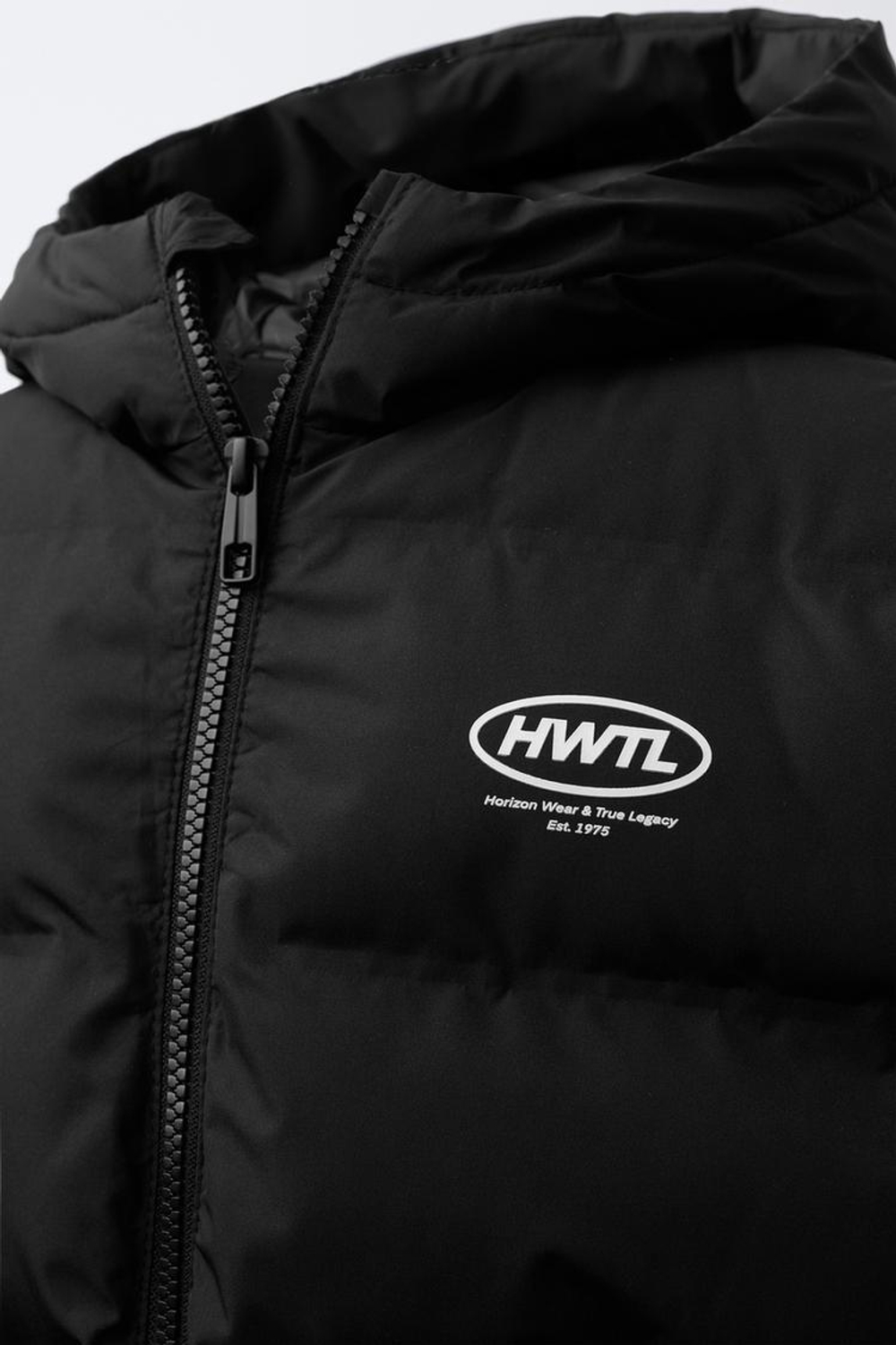 ZARA ЖИЛЕТ С КАПЮШОНОМ WATER REPELLENTТ, ЧЕРНЫЙ