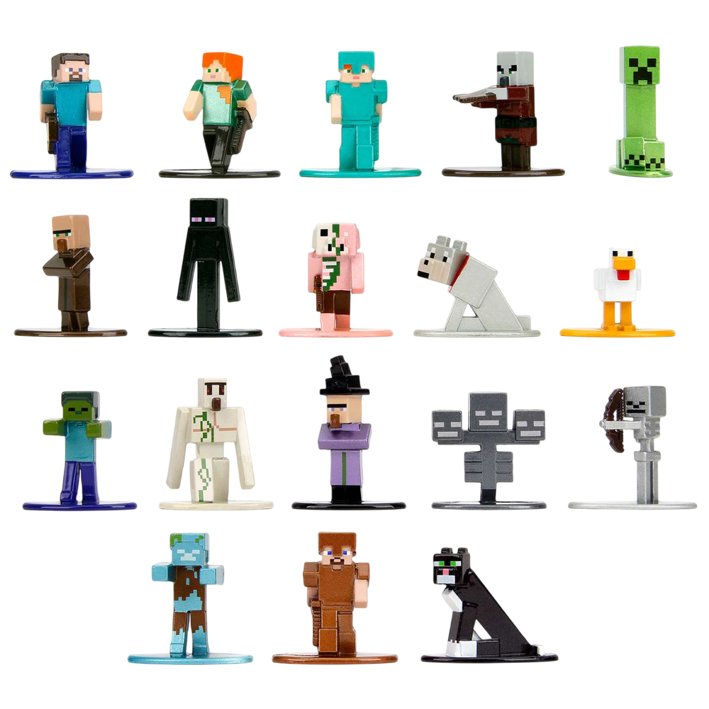 Набор Фигурок Jada Toys 1.65" Nano Minecraft