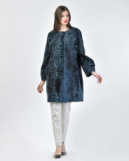 Шуба из меха каракуля