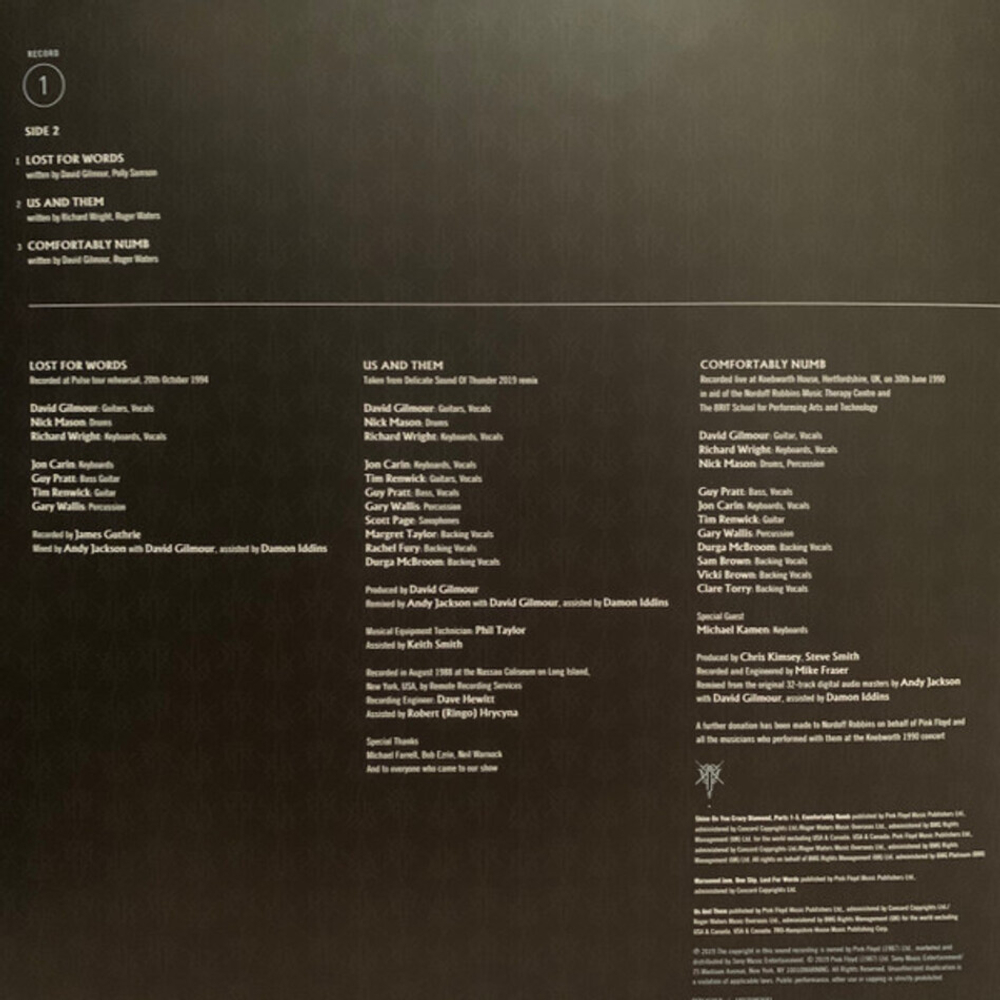 Pink Floyd / The Later Years 1987-2019 (2LP)