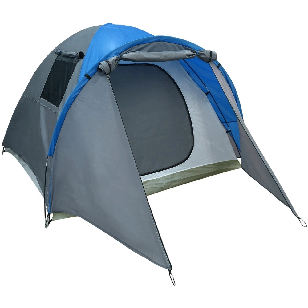 Палатка туристическая Кама-3 двухслойная, (100+215)*215*170 см, цвет серо-синий 2064