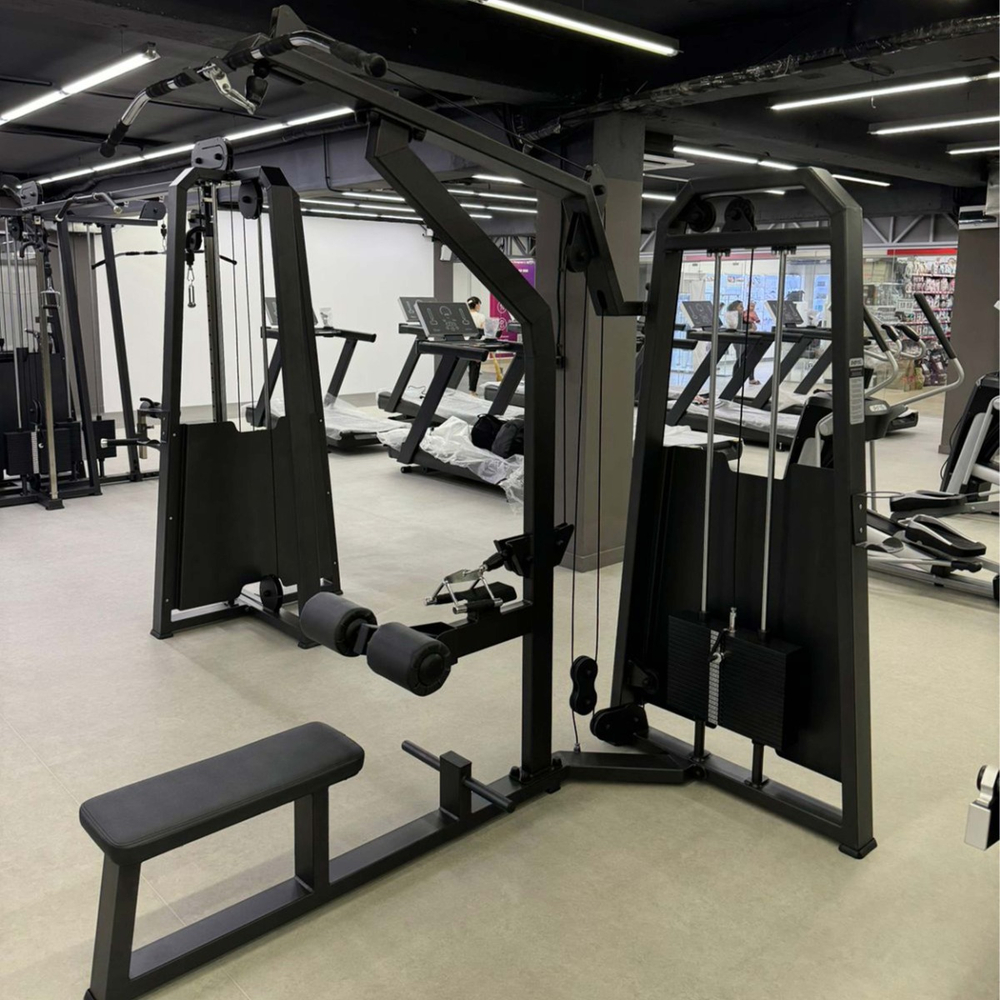 A2085 Тяга сверху. Гребная тяга. Стек 100 кг