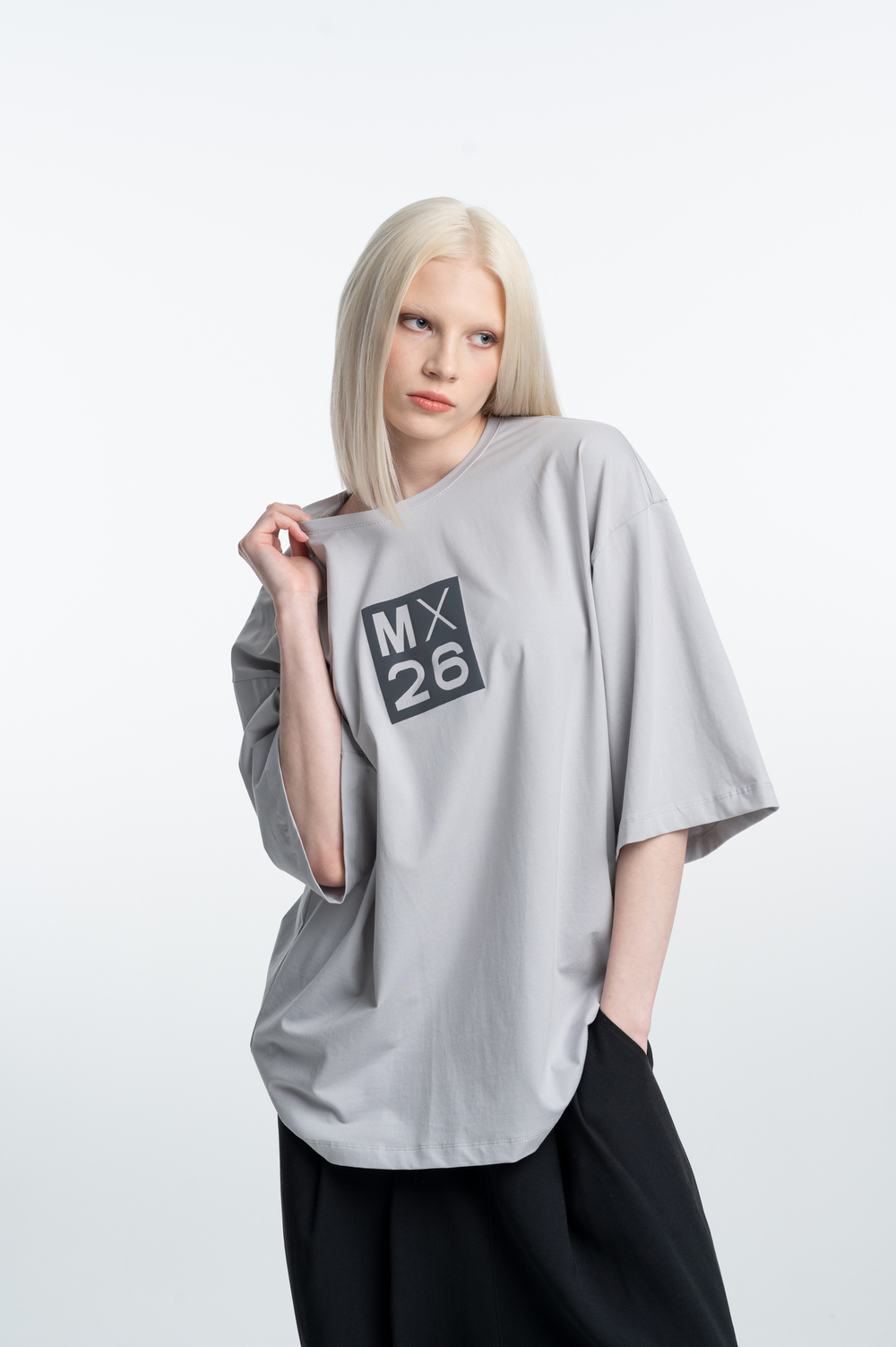 Футболка oversize из легкого трикотажа